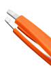 Пинцет для бровей со скошенным краем и силиконовой щеточкой Solomeya Eyebrow tweezer, 1 шт.